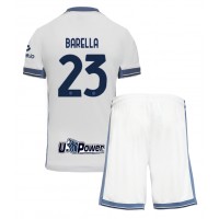 Inter Milan Nicolo Barella #23 Fußballbekleidung Auswärtstrikot Kinder 2024-25 Kurzarm (+ kurze hosen)